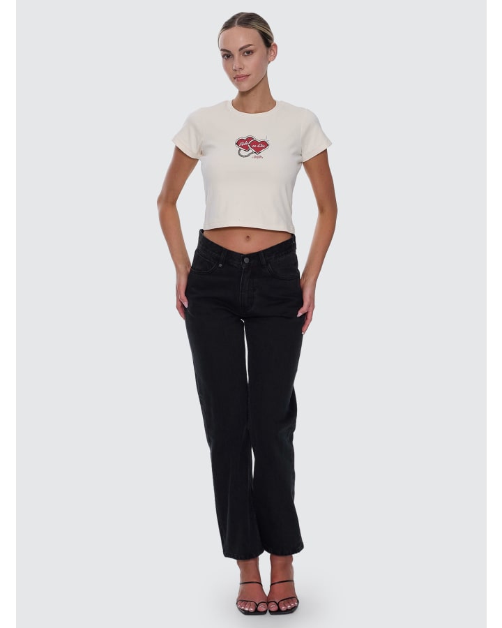Thrills Stevie Mid Rise V Waist Straight Jean