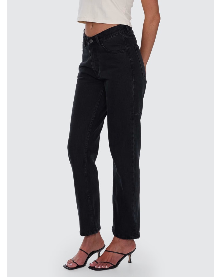 Thrills Stevie Mid Rise V Waist Straight Jean