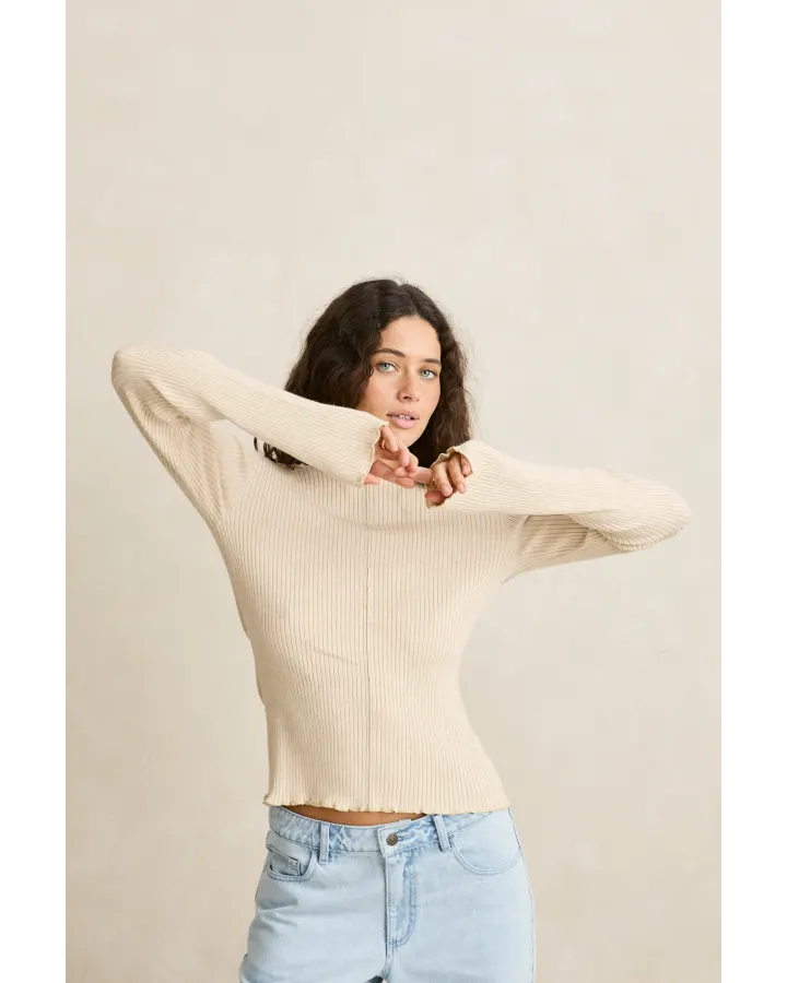 Rhythm Essential LS Knit Top