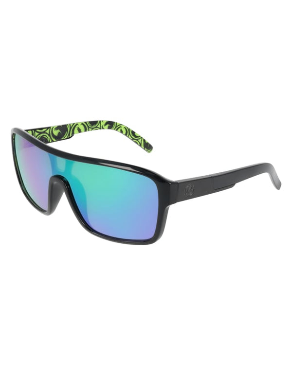 Dragon Remix Black Icon Green LL Green Ion Sunglasses