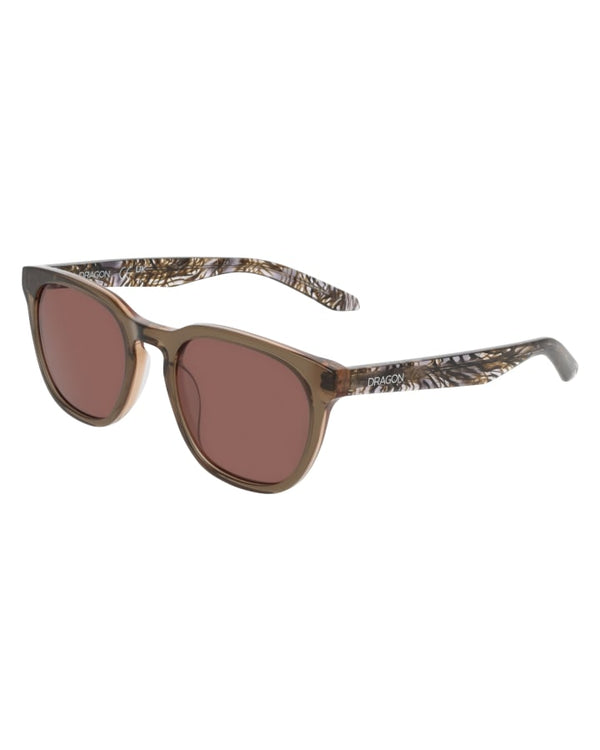 Dragon Bank Stacked Mineral LL Brown Sunglasses