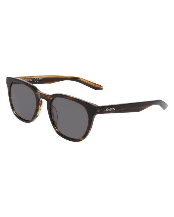 Dragon Bank Striated Horn LL Smoke Sunglasses