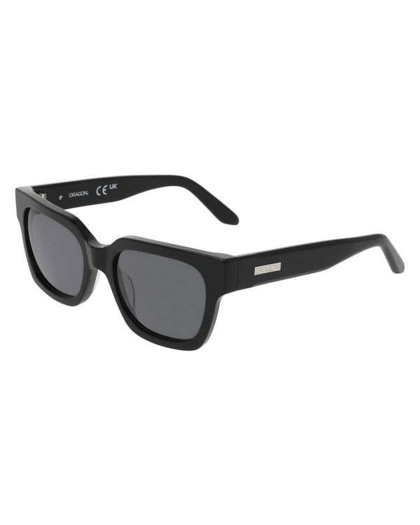 Dragon Ryder Shiny Black LL Smoke Sunglasses