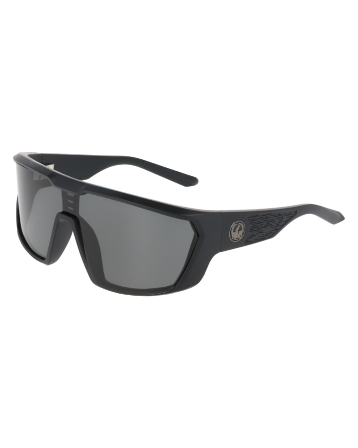 Dragon Chasm Matte Black LL Smoke Sunglasses