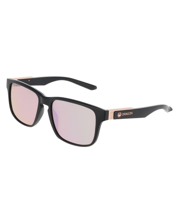 Dragon Capo Matte Black LL Rose Gold Sunglasses