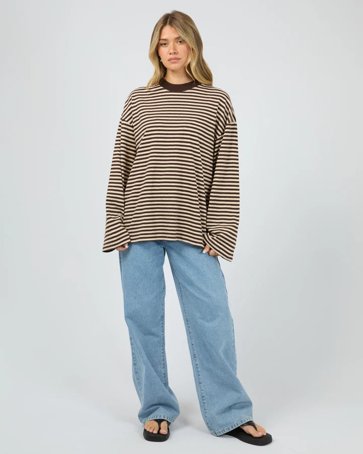 All About Eve Paloma LS Stripe Tee