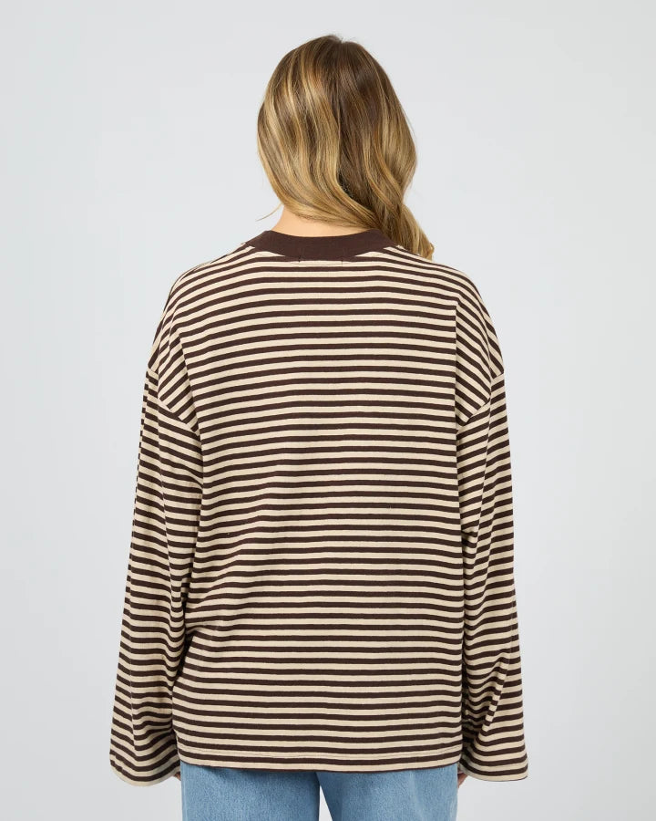 All About Eve Paloma LS Stripe Tee