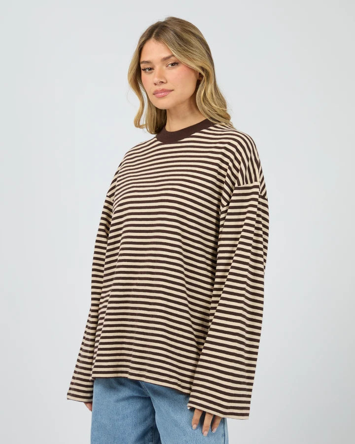 All About Eve Paloma LS Stripe Tee