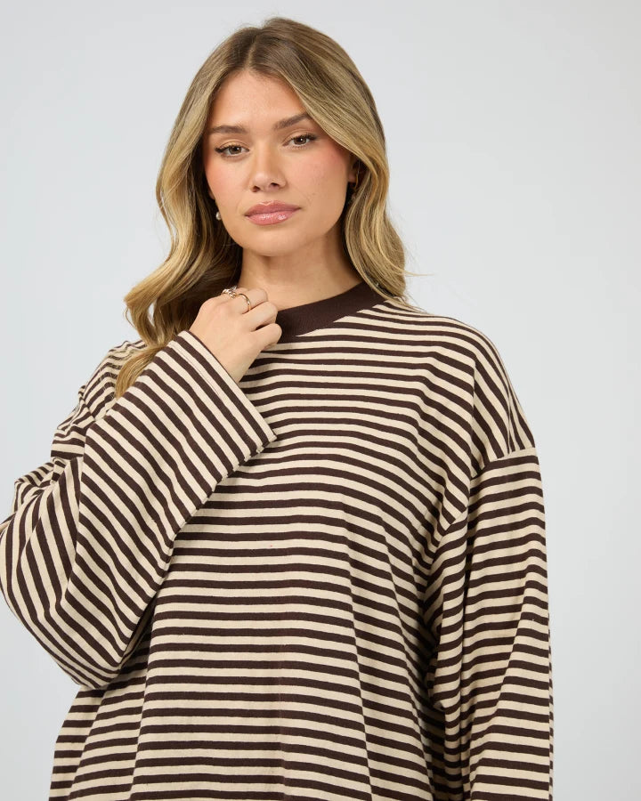 All About Eve Paloma LS Stripe Tee