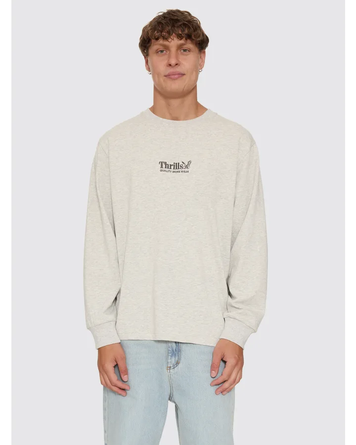 Thrills Workwear Embro Long Sleeve Merch Tee