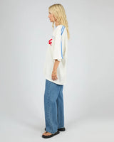 All About Eve Bermuda OS V Neck Line Tee