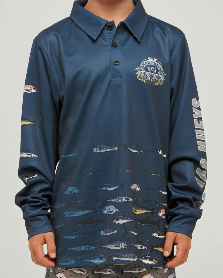 The Mad Hueys Dragon Captain Youth UPF 50+ Fishing Jersey