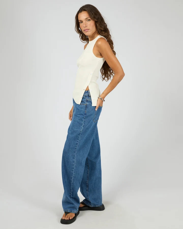 Silent Theory Ollie Button Down Knit Tank