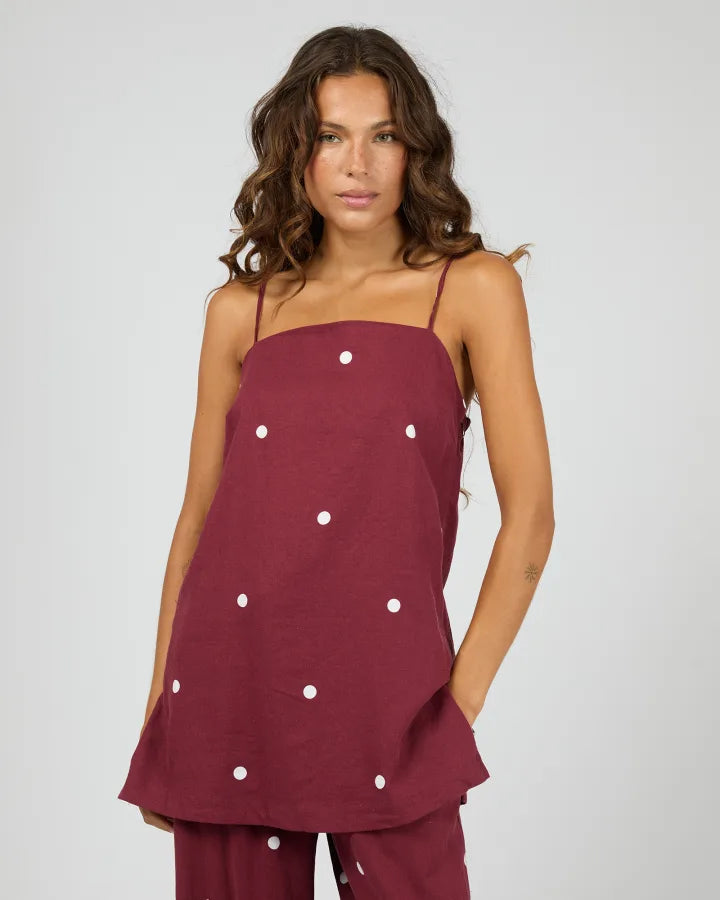Silent Theory Bordeau Tunic Top