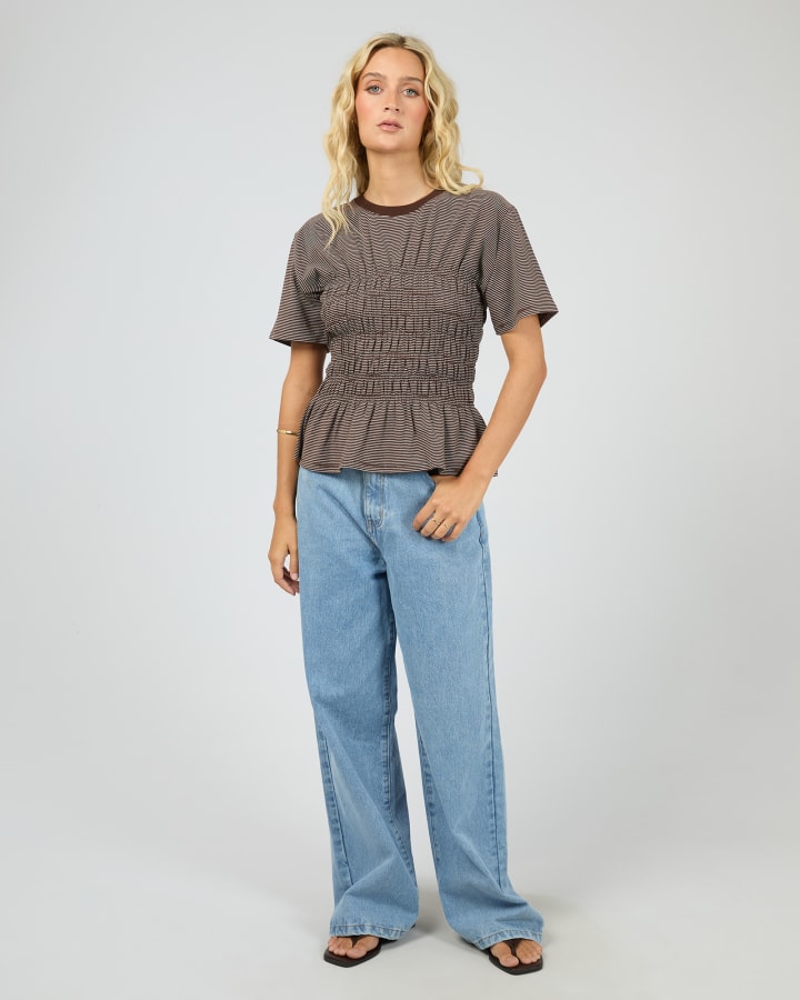 All About Eve Lipa Stripe Tee