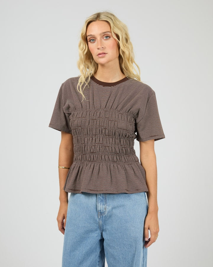 All About Eve Lipa Stripe Tee