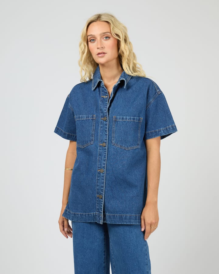 All About Eve Simi Denim Shirt