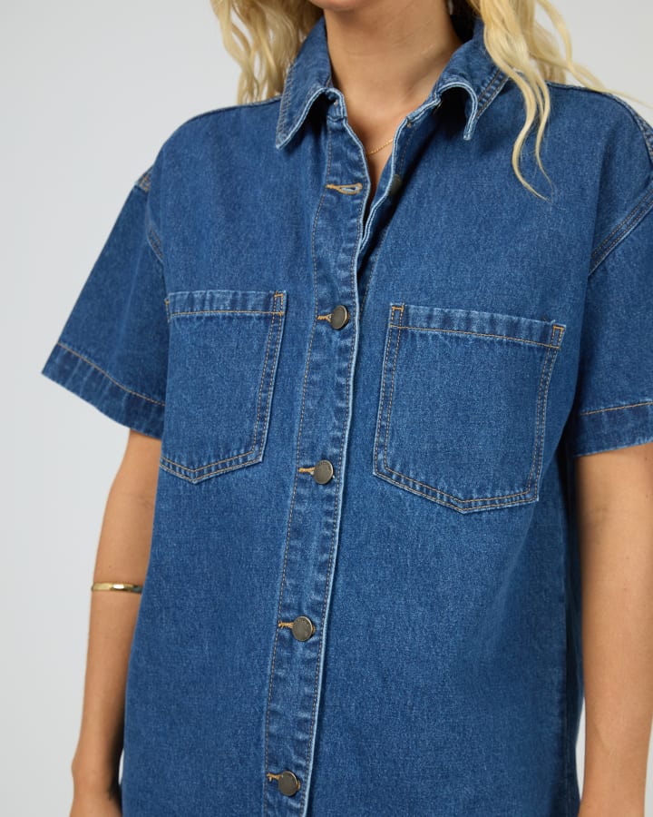 All About Eve Simi Denim Shirt