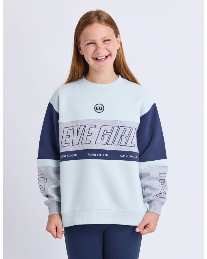Eve Girl Alpine Panelled Crew
