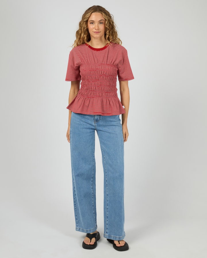 All About Eve Lipa Stripe Tee