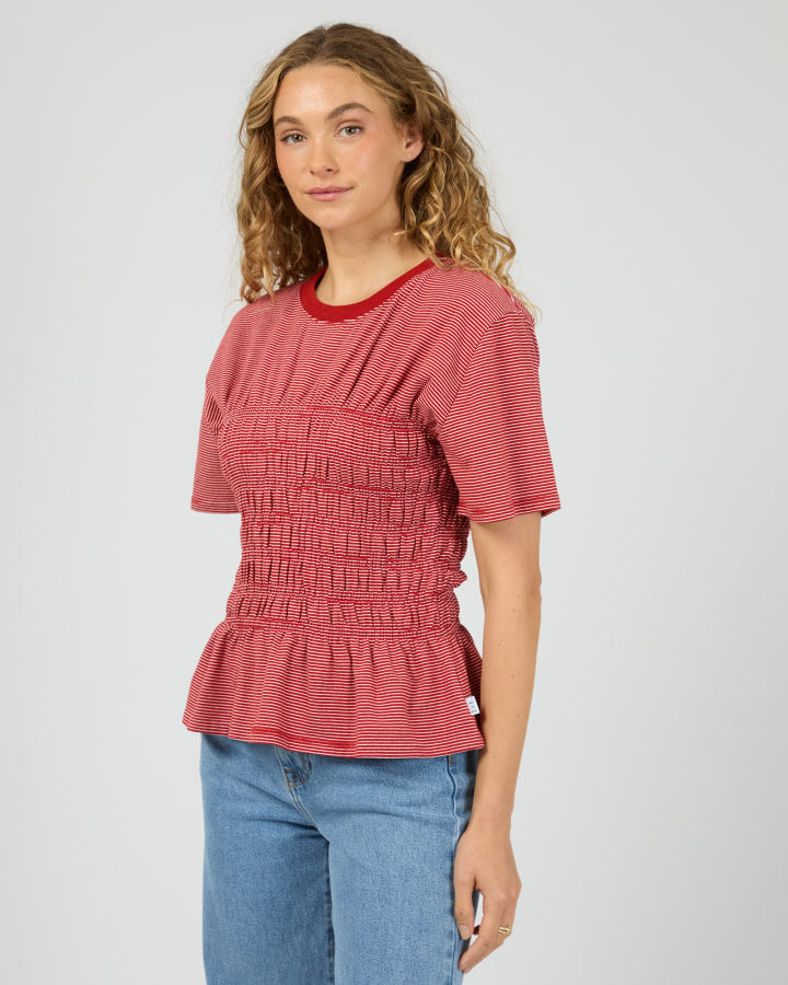 All About Eve Lipa Stripe Tee