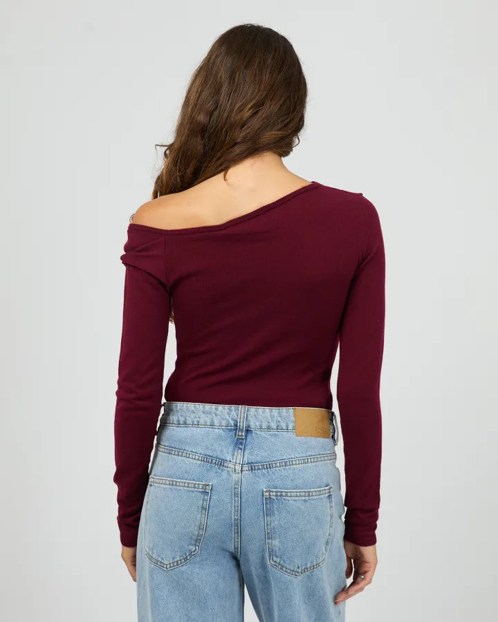 Silent Theory Ashton Knit Layered LS Top