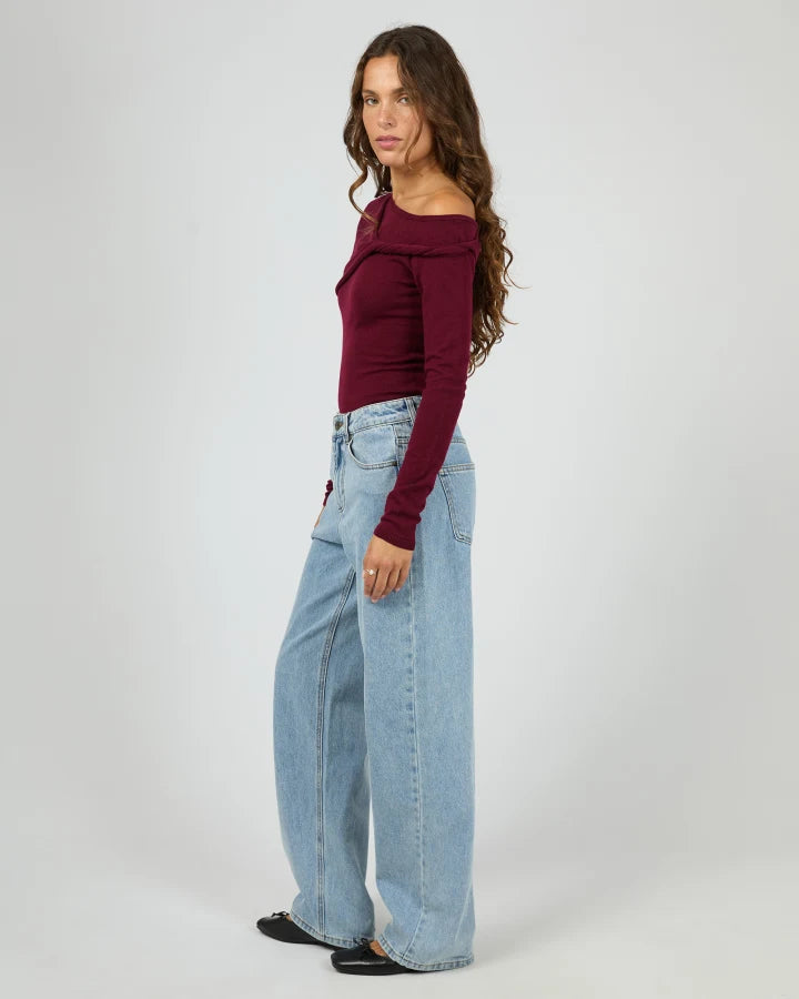 Silent Theory Ashton Knit Layered LS Top