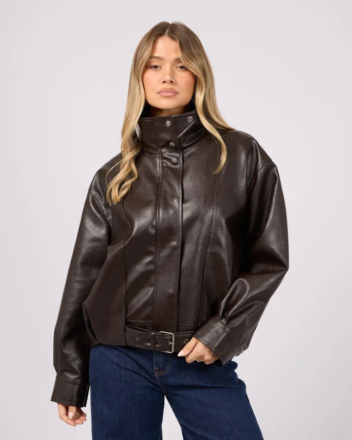 All About Eve Jaynee Funnel Neck Jacket