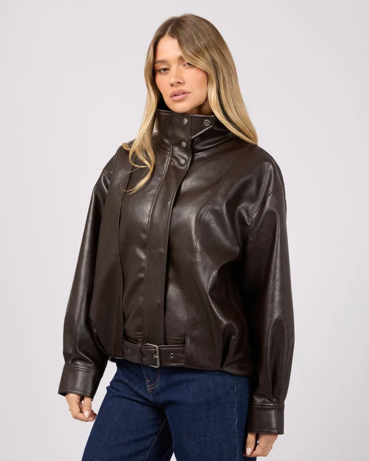 All About Eve Jaynee Funnel Neck Jacket