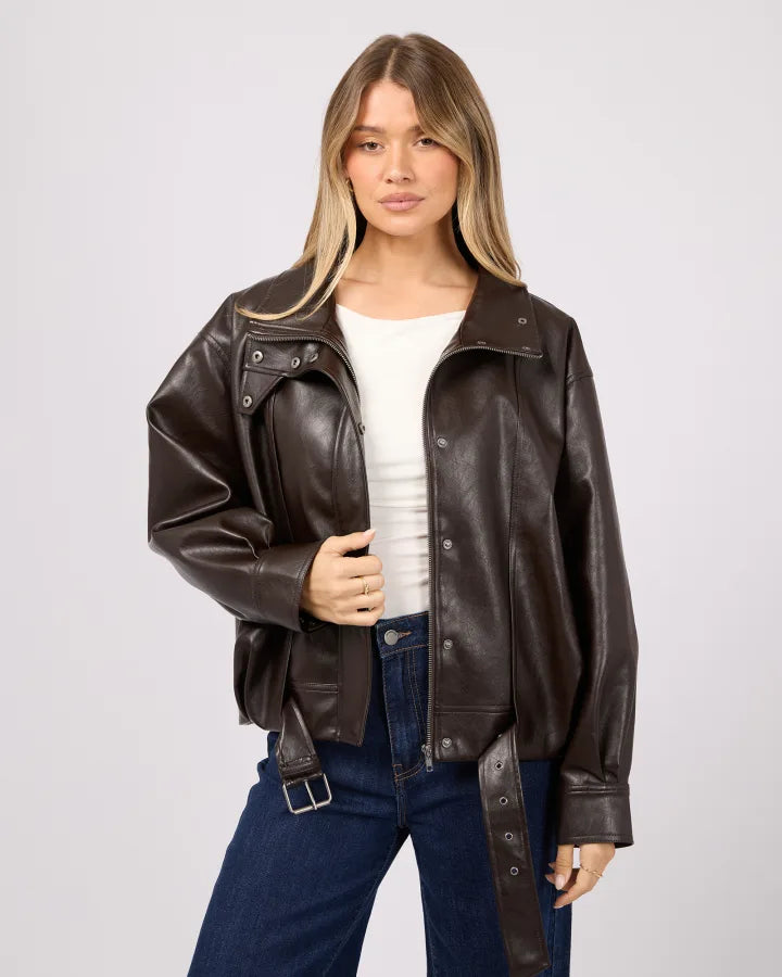 All About Eve Jaynee Funnel Neck Jacket