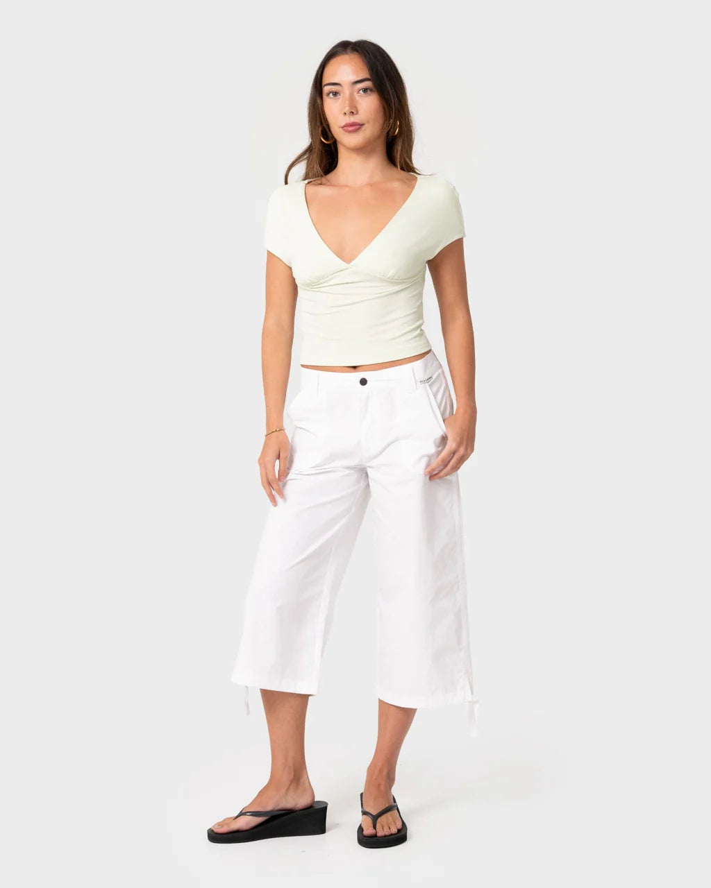 Rusty Cameron Low Rise Relaxed Capri Pant