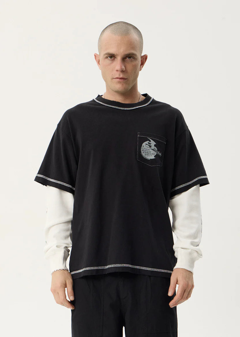 Afends Heavy Parts Layered Waffle LS Tee