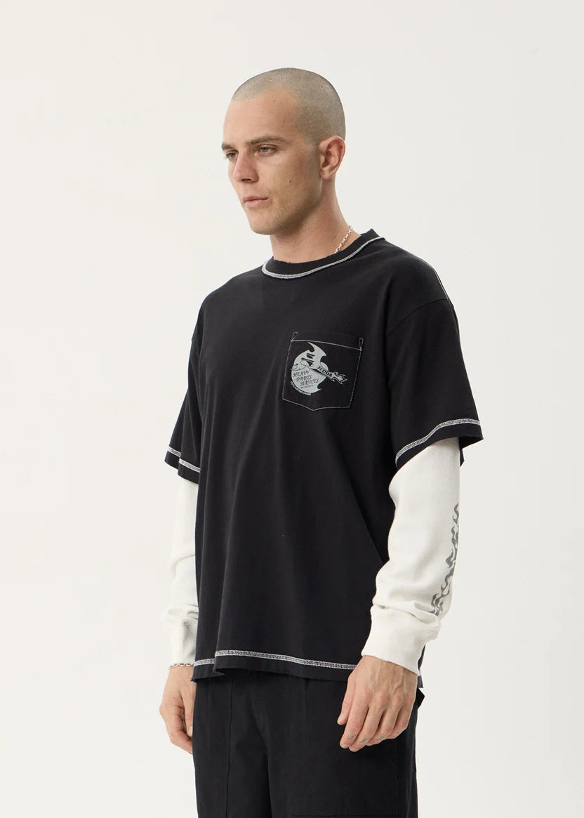 Afends Heavy Parts Layered Waffle LS Tee