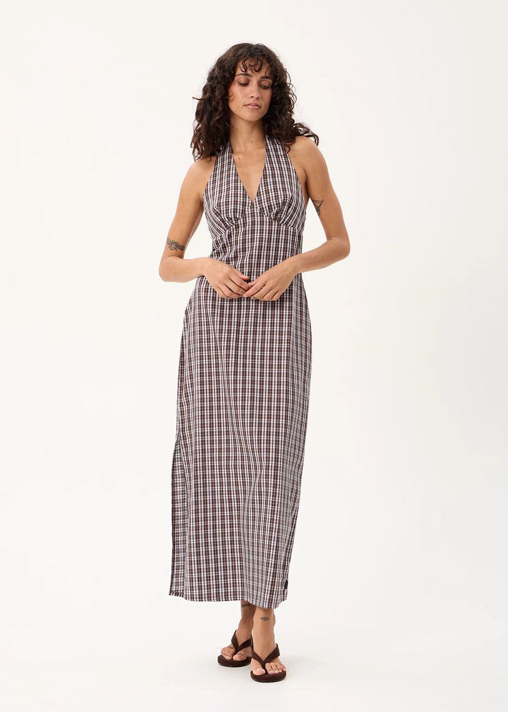 Afends Alexa Halter Maxi Dress