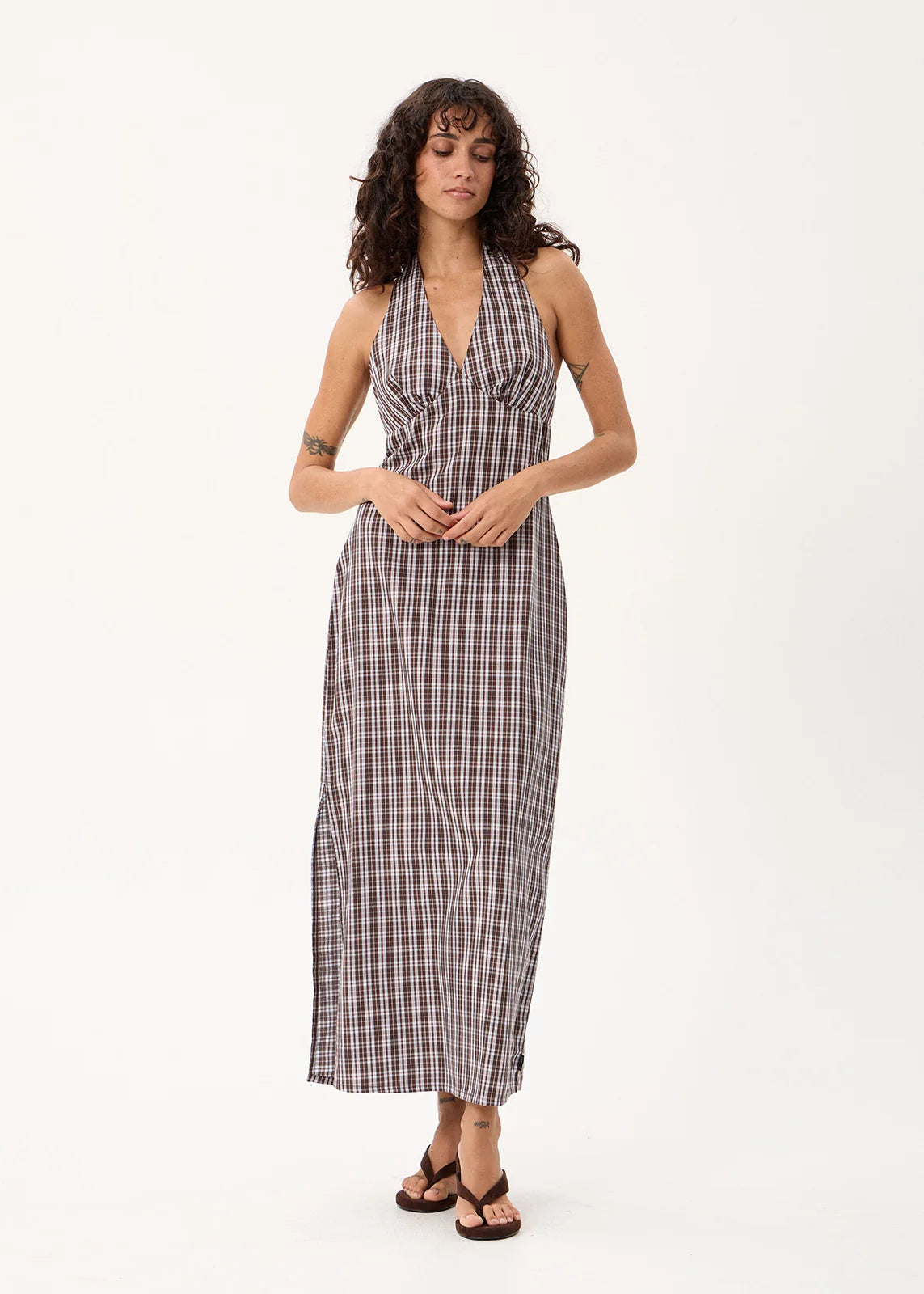 Afends Alexa Halter Maxi Dress