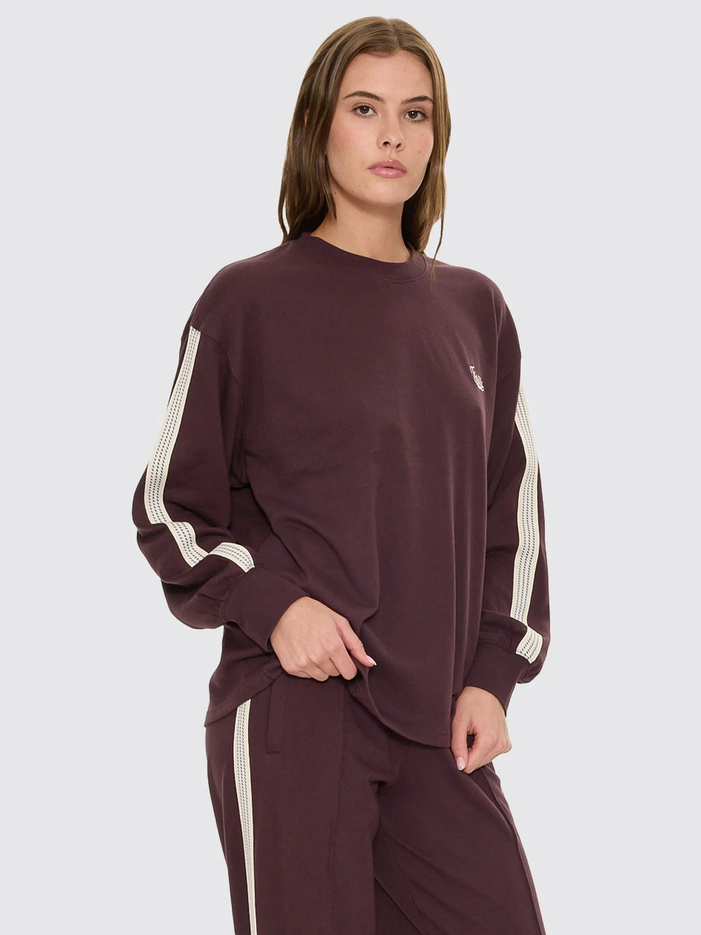 Thrills Off Track Long Sleeve Oversized Tee