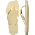 Havaianas Slim Square Logo Metallic Thongs
