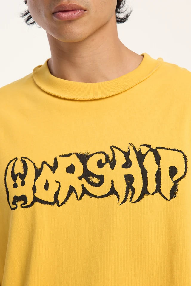 Worship Fadeaway Box Crop Overdye Tee
