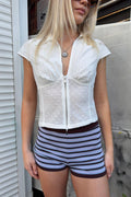 Thrills Danica Broderie Anglaise Top