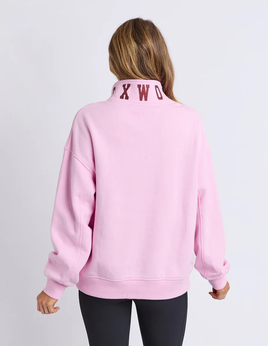 Foxwood College Contrast Zip Crew