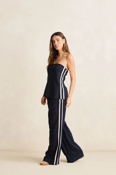 Rhythm Contrast Linen Trackpant