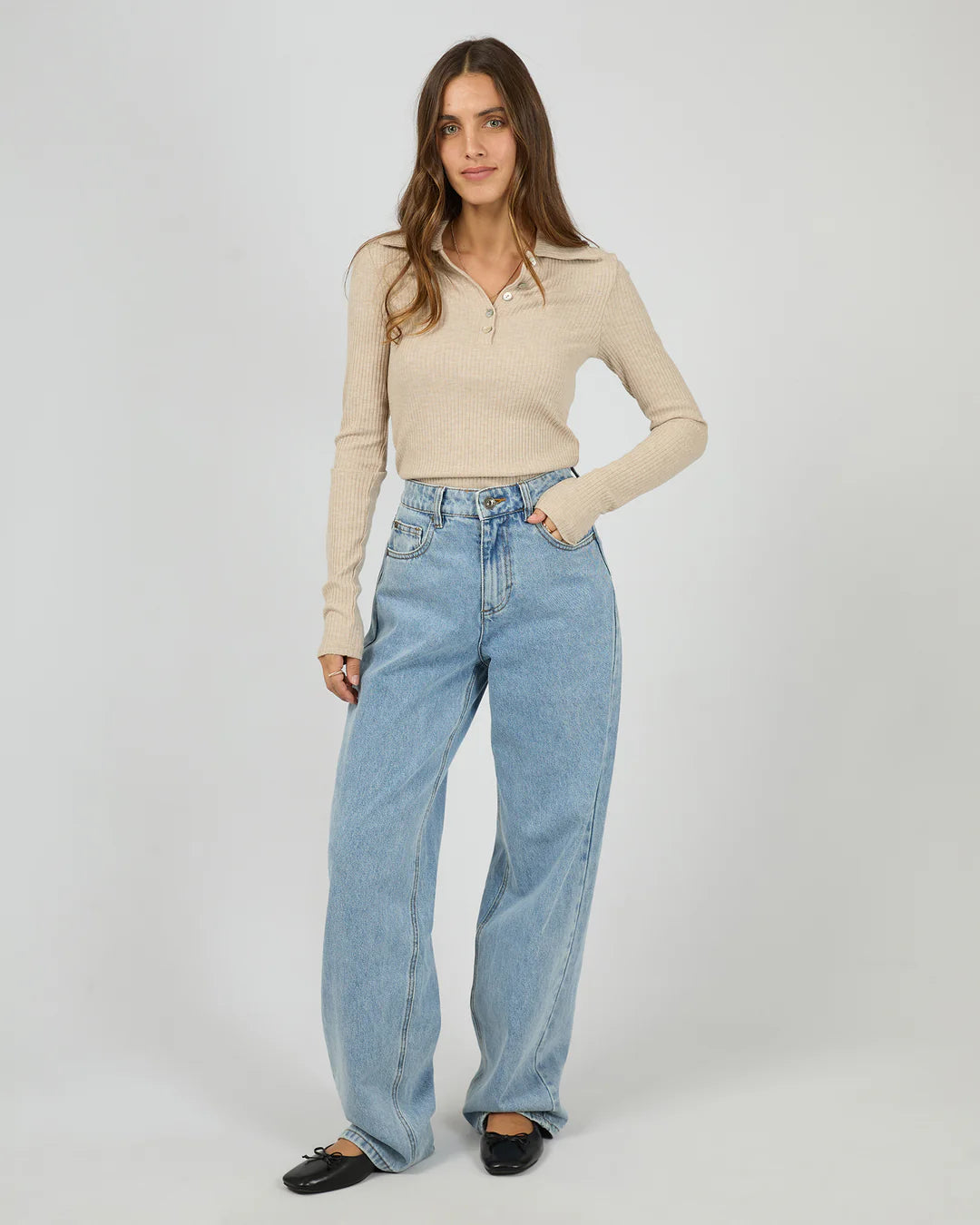 Silent Theory Aria Knit Long Sleeve Top