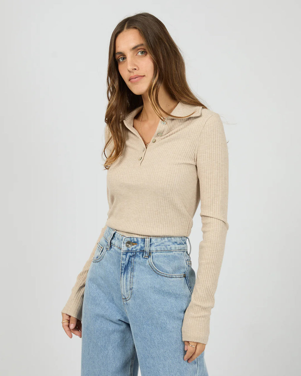 Silent Theory Aria Knit Long Sleeve Top