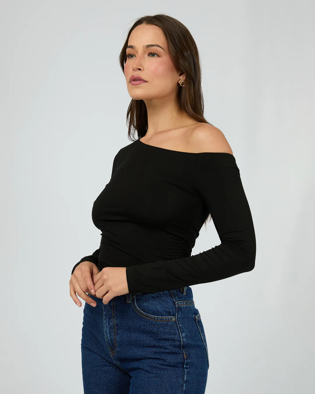 Silent Theory Evie Ruched LS Tee