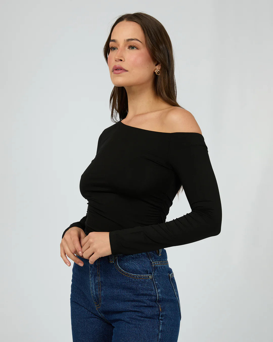 Silent Theory Evie Ruched LS Tee