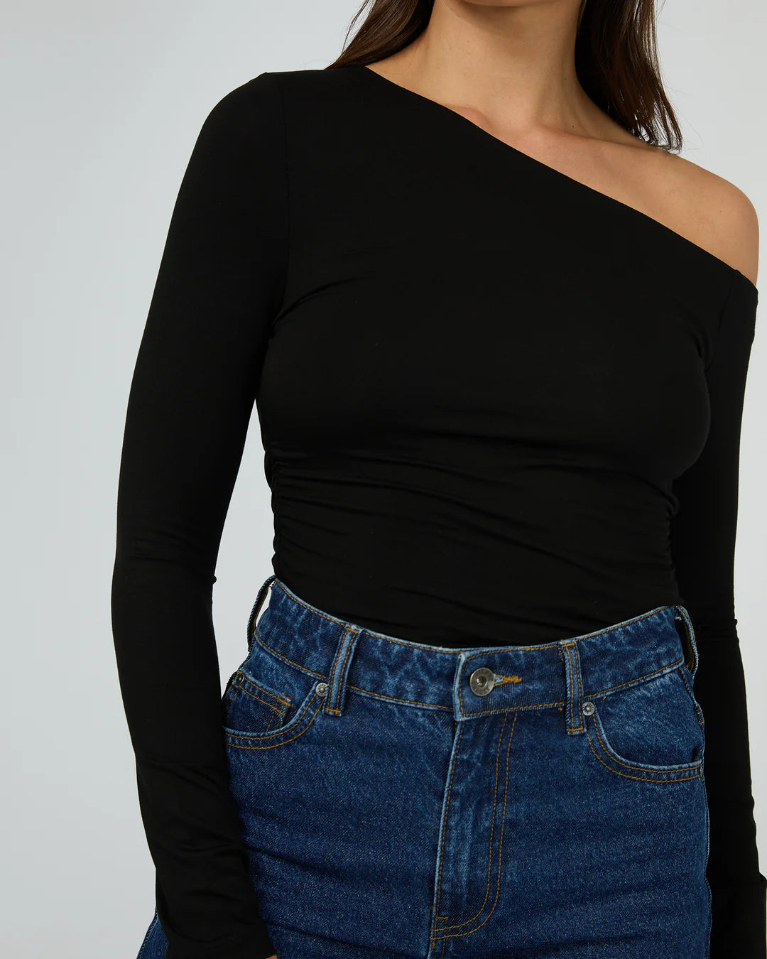 Silent Theory Evie Ruched LS Tee
