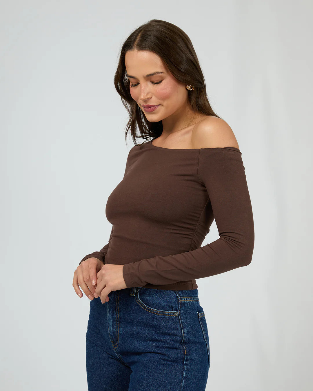 Silent Theory Evie Ruched LS Tee