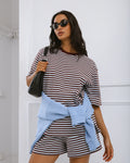 Silent Theory Stripe Short Sleeve Tee