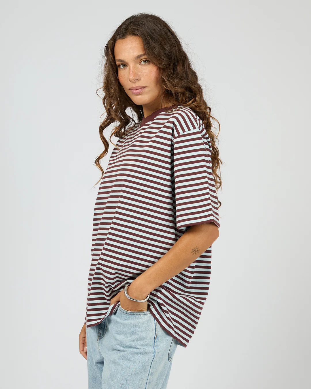Silent Theory Stripe Short Sleeve Tee