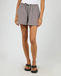 Silent Theory Stripe Tie Waist Short